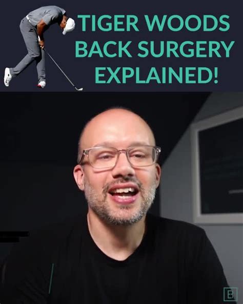 Jeff Langmaid On Linkedin Tiger Woods Back Surgery Explained