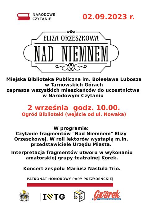 Narodowe Czytanie Miejska Biblioteka Publiczna Im Boles Awa