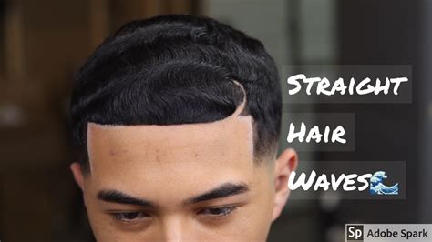 Straight Hair Wave Fade 180 Waves Haircut Tutorial Youtube