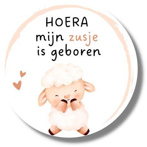 Zusje Geboren Trakteren Op School Of Het Kinderdagverblijf Stickers