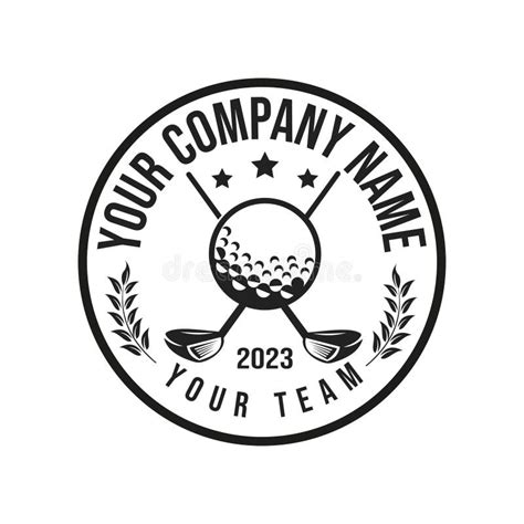 Golf Club Logo Emblem And Ball Illustration Logo On Theevector Symbol