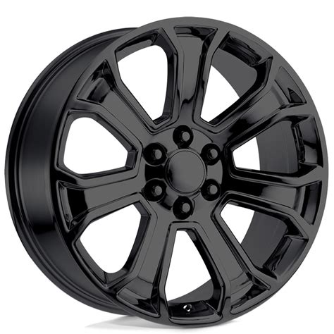 20 Performance Replicas Wheels PR166 Gloss Black Rims OEC140 1