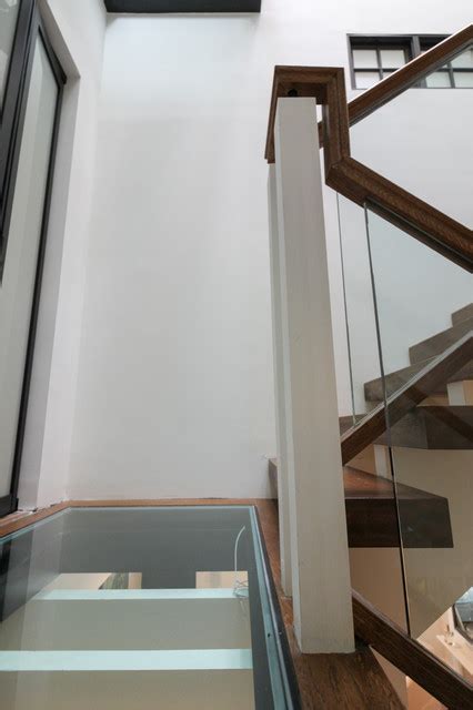 Innovative And Ultra Modern Stairs With Glass Landings Washington