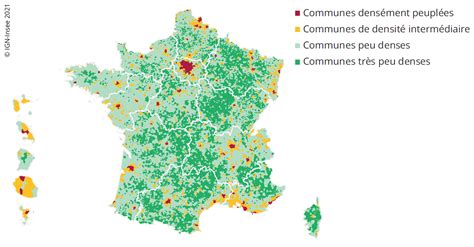 1 3 Grille de densité communale La France et ses territoires Insee