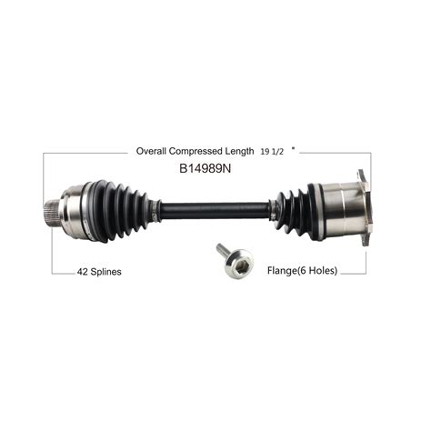 Duralast Gold Front Driver Or Passenger Side CV Axle B14989N