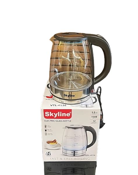 Buy Skyline Elegant Electric Glass Kettle 1 8L 1500 W Borosilicate