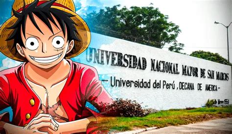 Tesis Sobre One Piece En La Universidad San Marcos Joven Presenta