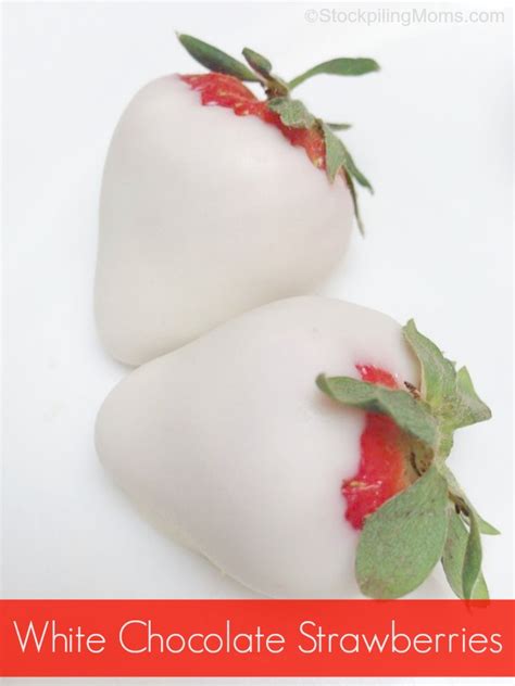 White Chocolate Dipped Strawberries