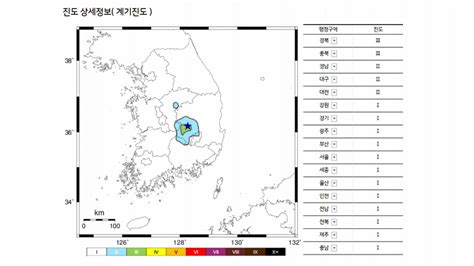 경북 김천 동북동쪽서 규모 32 지진 발생 연합뉴스