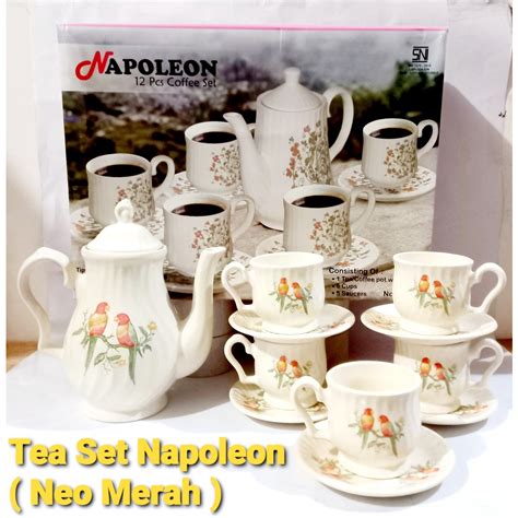 Jual Kopi Set I Tea Set Teko Plus Tutup Pcs Cangkir Pcs Lepek