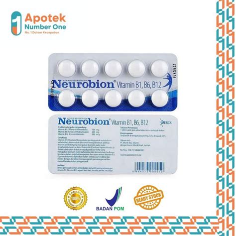 Jual NEUROBION TABLET Putih Multivitamin Sistem Saraf Shopee Indonesia