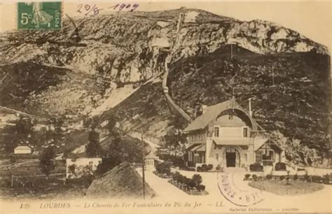 CPA LOURDES Hautes Pyrénées 65 Le Chemin De Fer Funiculaire Du Pic