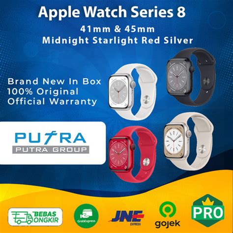 Jual Apple Watch Series 8 2022 45mm 41mm Nike Midnight Silver Starlight