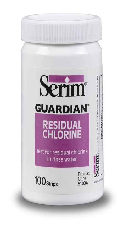 Serim Residual Chlorine Test Strips Nipro Canada