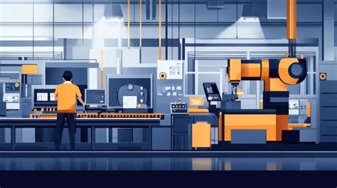 Engineer Troubleshooting Machinery In A Factory Premium Ai Generated