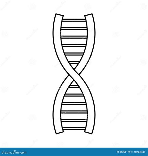 Projeto Isolado Do Adn Ilustra O Do Vetor Ilustra O De Vetor