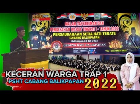 INFO TERBARU PSHT BALIKPAPANKECERAN WARGA PSHT 2022 YouTube