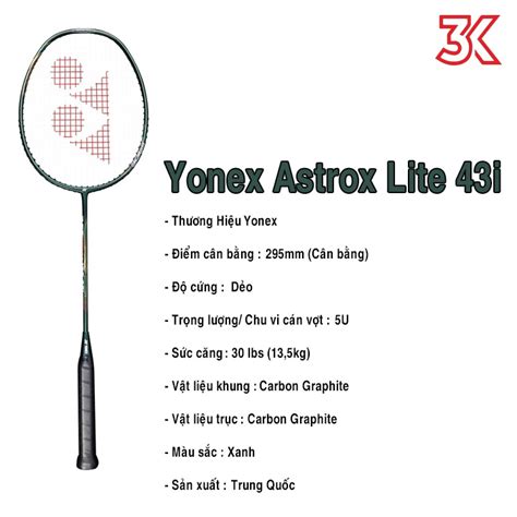 Vợt Cầu Lông Yonex Astrox Lite 43i 5U 1 khung vợt 1 túi Chính hãng