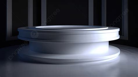 Round Podium In 3d Visualization Background 3d Rendering 3d Podium