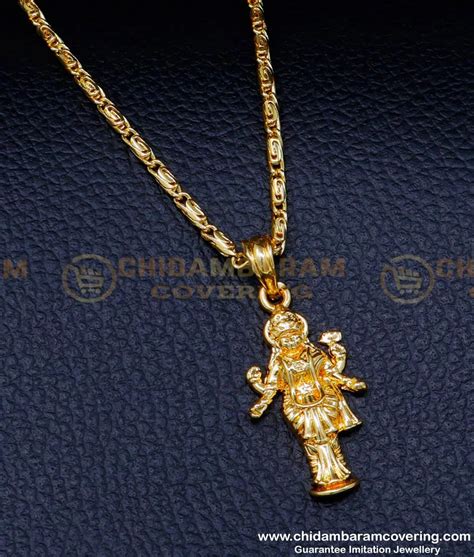 Buy One Gram Gold Plated Small Chain With Lakshmi Pendant