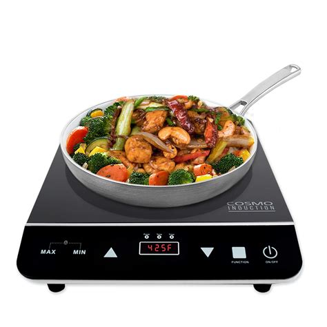 Cosmo Portable Electric Induction Cooktop With Rapid Heating Sensor