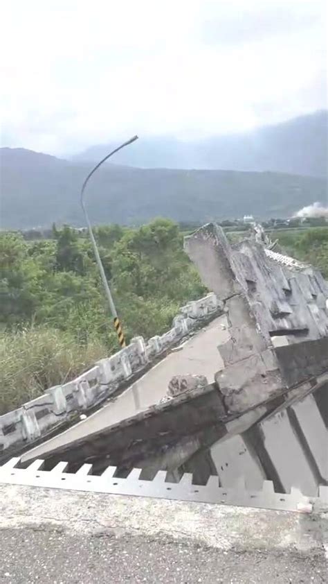 918強震》花蓮玉里高寮大橋斷 3人跌落獲救意識清楚 生活 自由時報電子報