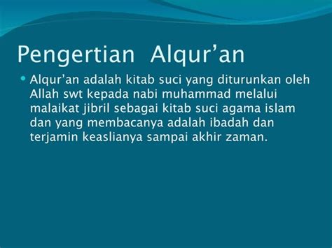 Alislam Agama Sempurna PPT