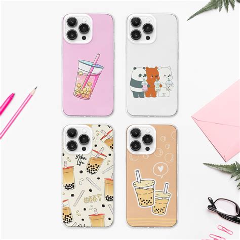 Kawaii Bubble Tea Magsafe Phone Case Boba Tea Phone Cover Boba Life