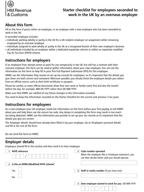 2021 2022 New Starter Checklists Available Payadvice Uk