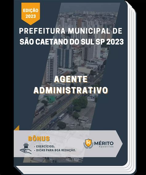 Apostila Agente Administrativo Prefeitura de São Caetano do Sul SP 2023