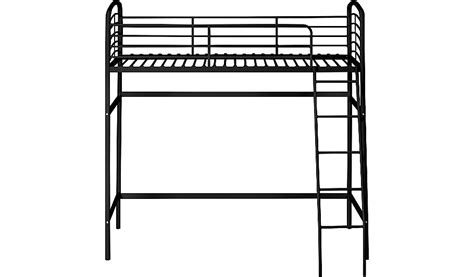 Metal High Sleeper Bed Black Kids Beds George At Asda