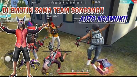 DI EMOTIN TEAM SONGONG AUTO GUA EMOTIN BALIK FREEFIRE BATTLEGROUND