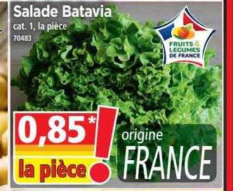 Offre Salade Batavia Chez Norma