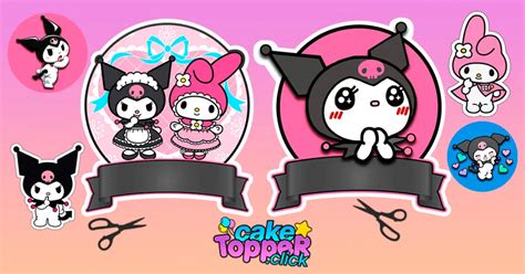 Kuromi To Print Birthday Kit Caketopper Click