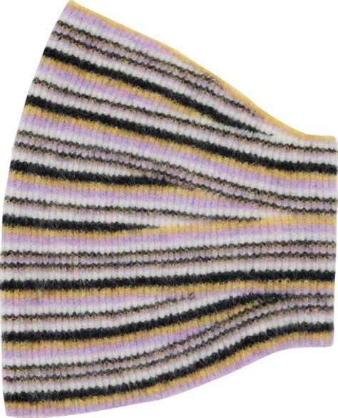 Kiko Kostadinov White Striped Neck Warmer Shopstyle Tops