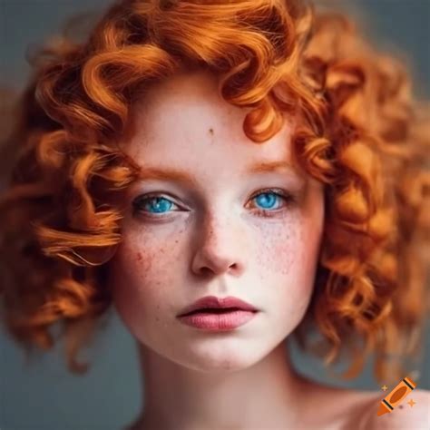 Stunning Portrait Of A Redhead With Freckles On Craiyon