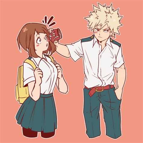 Bakugou Ochako Uraraka Bakugou My Hero Academia Characters Meulin