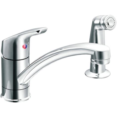 Moen CFG CA42514 Baystone Chrome 1-Handle Kitchen Faucet with Side
