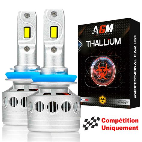 Kit Ampoules Led H Thallium Comp Tition Ultra Puissante Watts