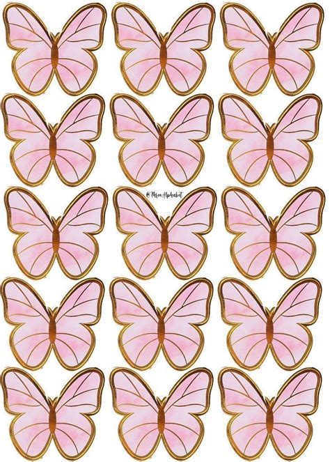 Pin By Tere Landa On Mariposas Para Imprimir Birthday Cake Topper