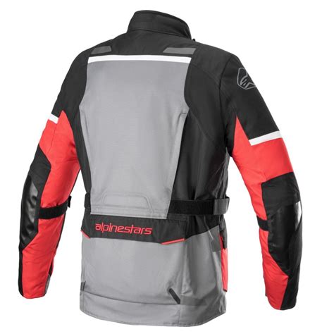 ALPINESTARS ANDES V3 DRYSTAR GRIS OSCURO NEGRO ROJO BRILLANTE