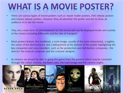 Types Of Movie Posters