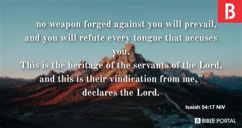 Isaiah 5417 Niv Bible Study Meaning Images Commentaries