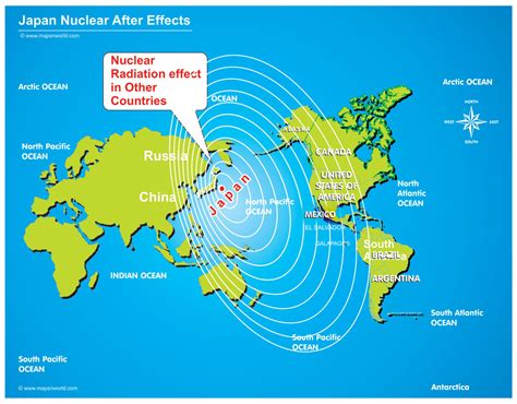 Nuclear Radiation Effected Countries