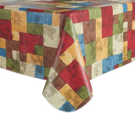 Mainstays Cortana Peva Tablecloth Multi W X L Rectangle