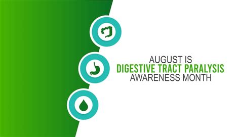 Premium Vector Digestive Tract Paralysis Awareness Month Is Observed