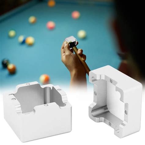 Porte Craie De Billard En Aluminium Qqmora Mini Argent Robuste