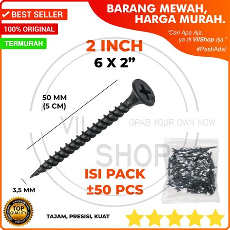 Jual Skrup Gypsum Runcing Inch Bungkus Drywall Screw Sekrup Gipsum