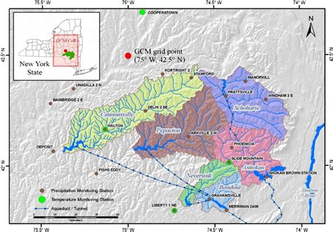 A Map Of The Six Reservoir Watersheds In The Catskill Mountain Region