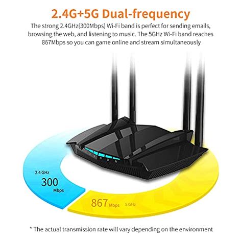 Tniu Lv Ac Mbps Wireless Router G G Dual Frequency Wifi